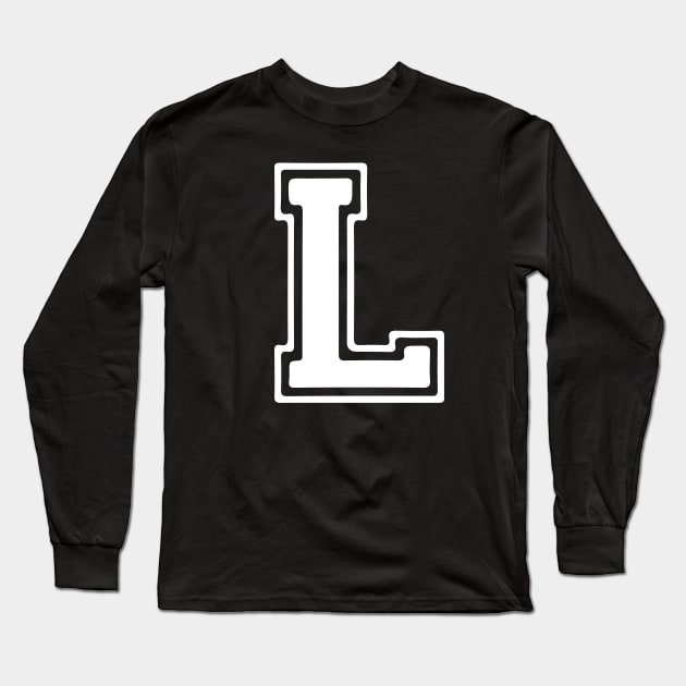 Letter L Long Sleeve T-Shirt by Xtian Dela ✅